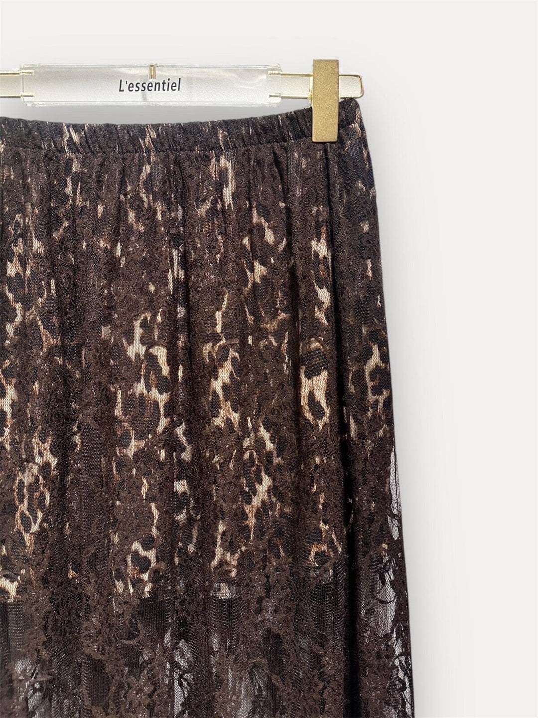 A-bee - Lace Skirt  3198LO 2 - Dark Brown