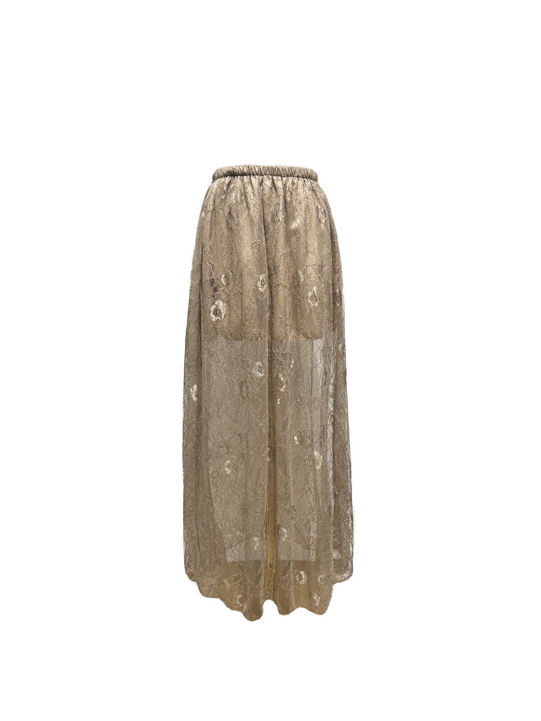 A-bee - Long Lace Skirt 3198 1 - Taupe