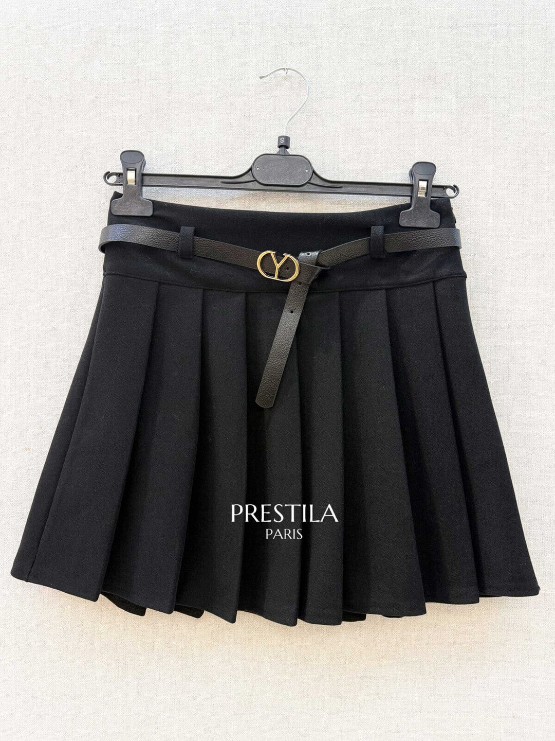 A-bee - Pleated Skirt  CAMILLE - Black