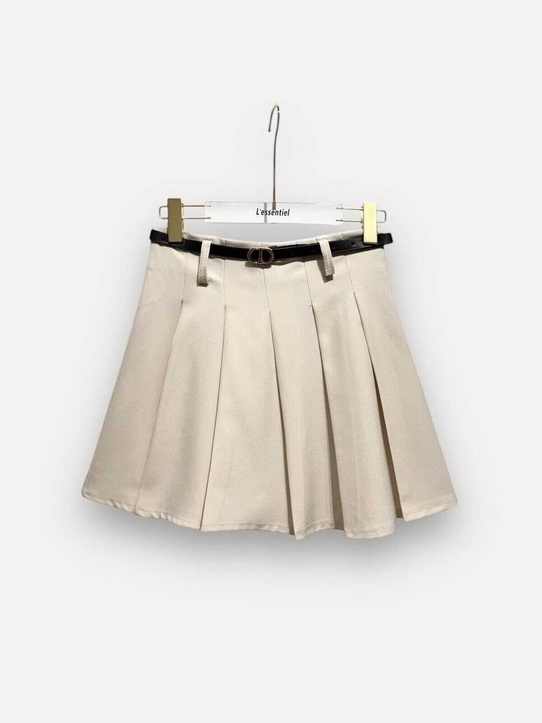 A-bee - Pleated Trapeze Skirt 24937 1 - Beige