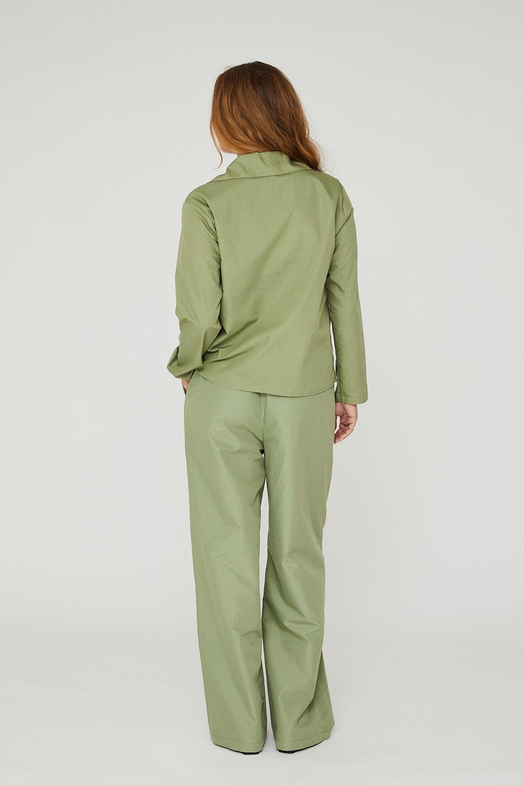 A-VIEW - Brenda Solid Pants - 859 Dusty Green Bukser 