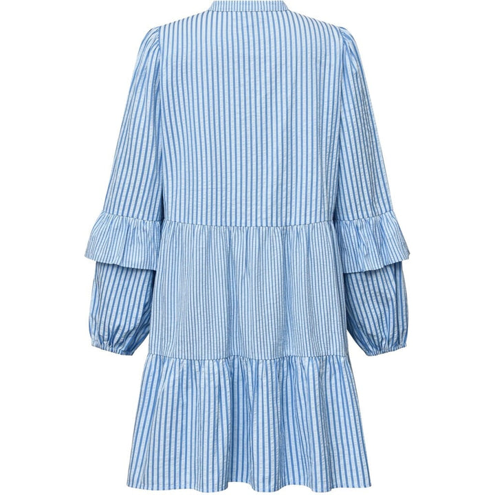 A-View - Karin Dress - 112 Blue/White Stribe Kjoler 