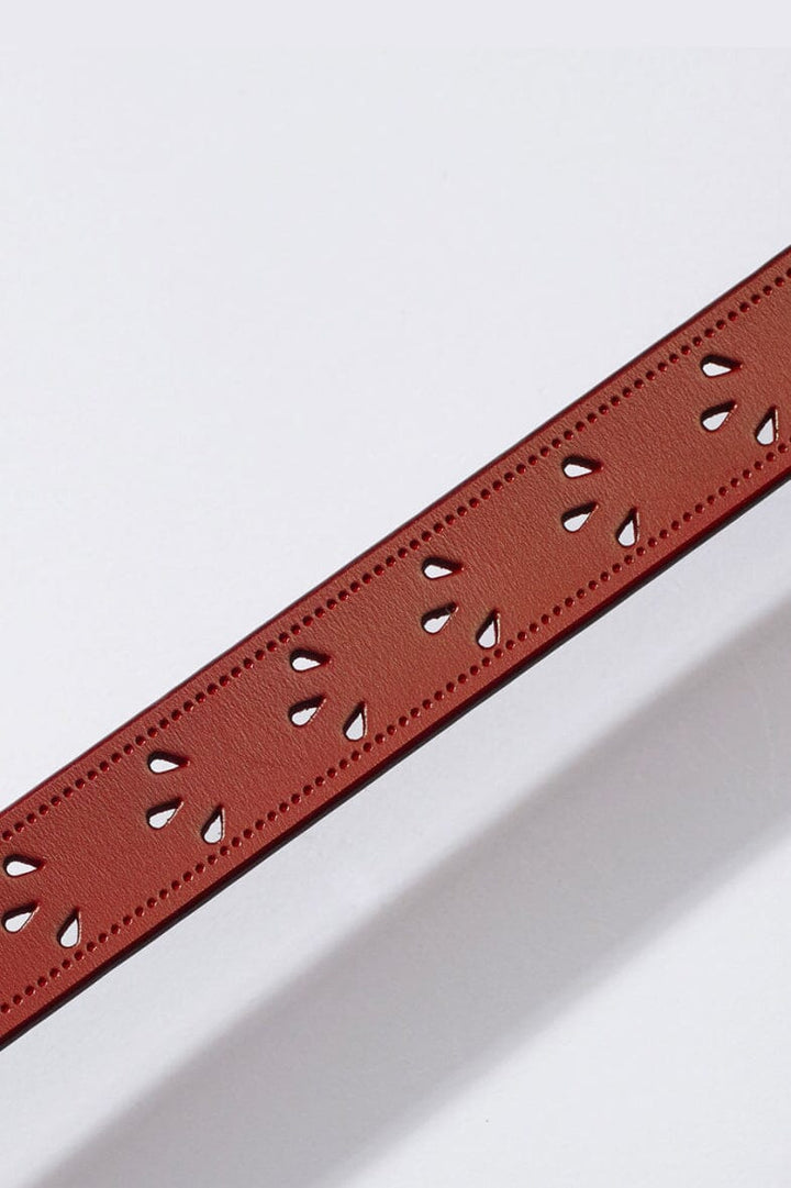 Anobel Copenhagen - Womens Belt Flower Pattern CF-9003 - Red Bælter 