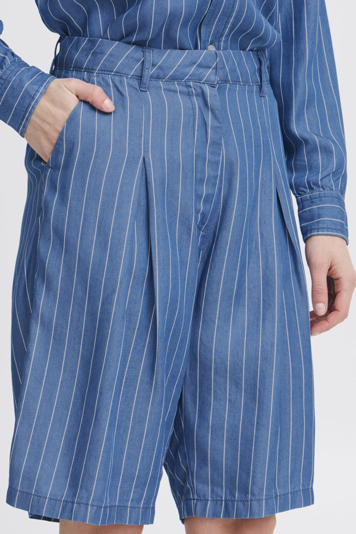 Ichi - Ihbeccos Sho 20122780 - 201166 Blue Pinstripe