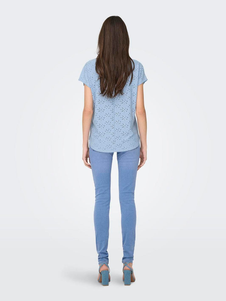 Only - Onlsmilla S/S Top - 4668838 Soft Chambray