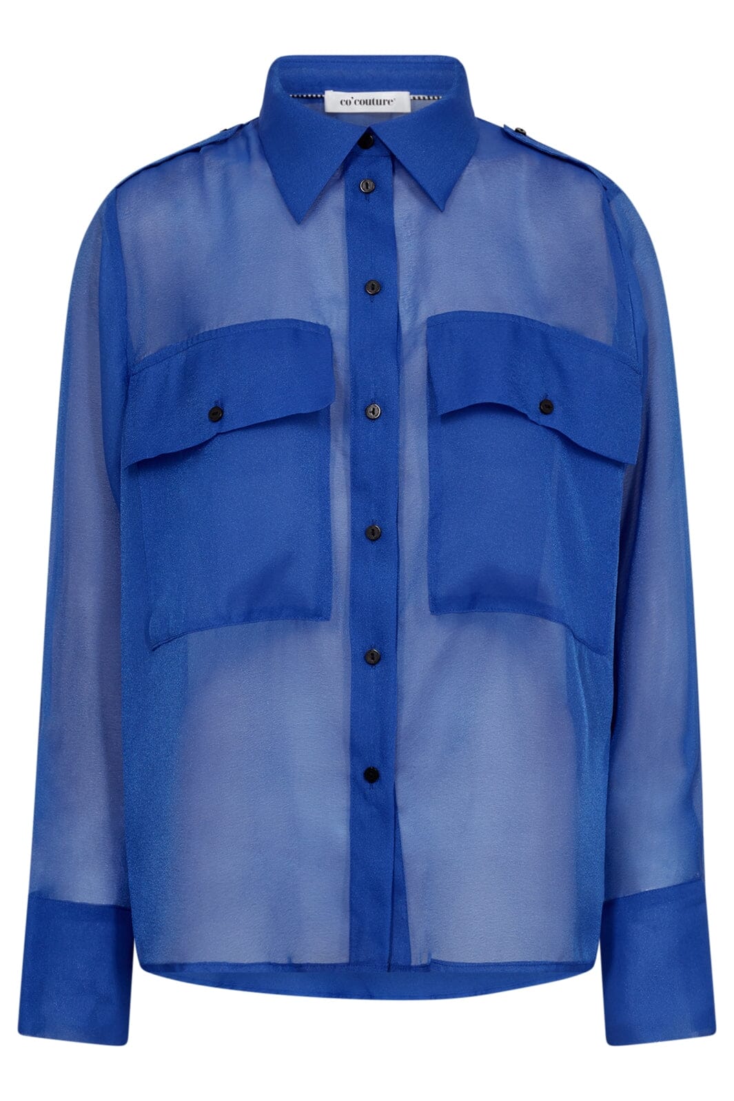 Co´couture - Chiliecc Chiffon Shirt 35616 - 76 New Blue Skjorter 