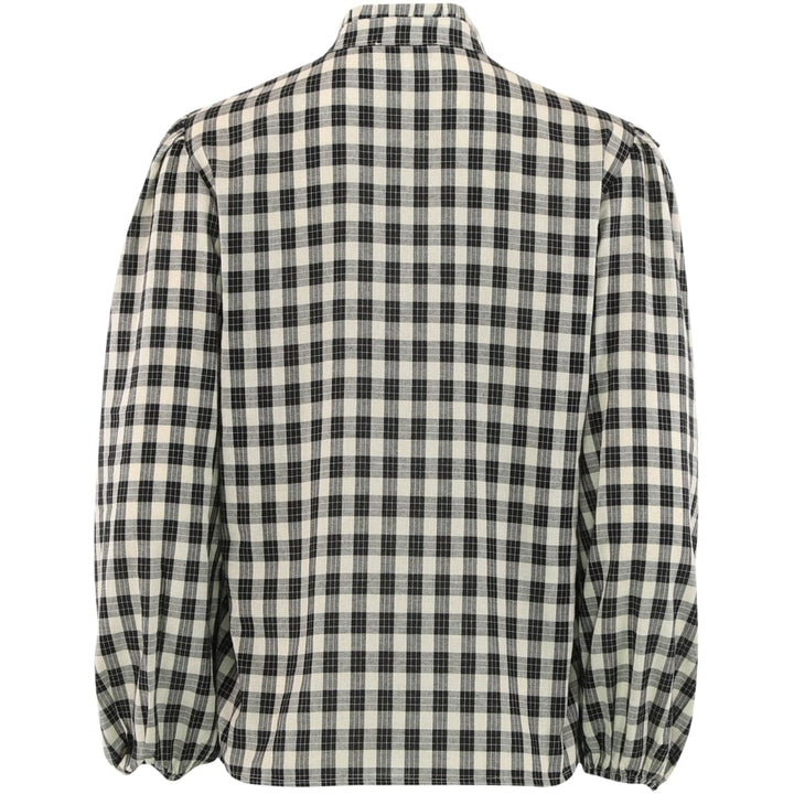 Continue - Heidi Check - Small Check Black Bluser 