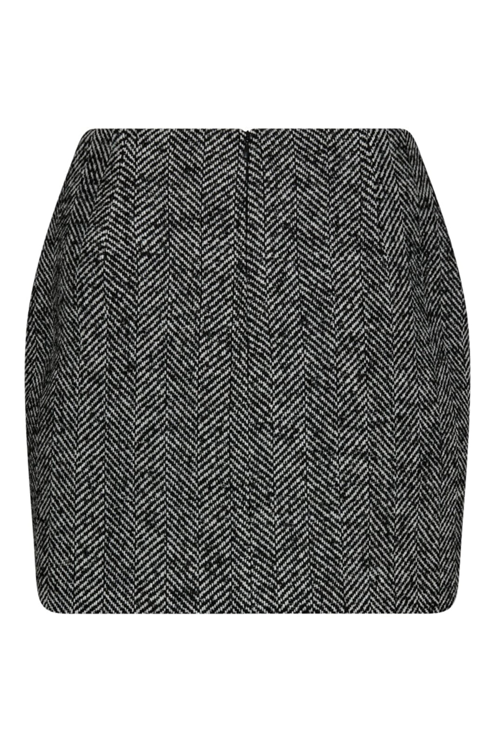 Copenhagen Muse - Cmjadalyn-Skirt 205035 - Black w. Bright White Nederdele 