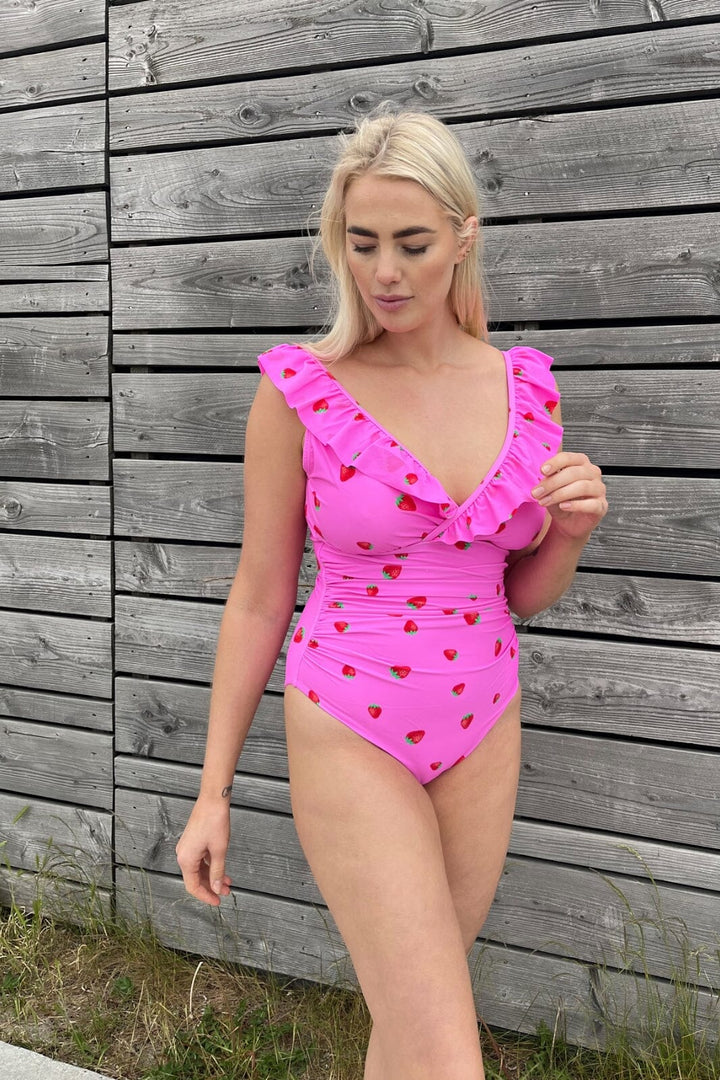 Cras - Agnes Swimsuit - 8047 Strawberry Pink Badedragter 