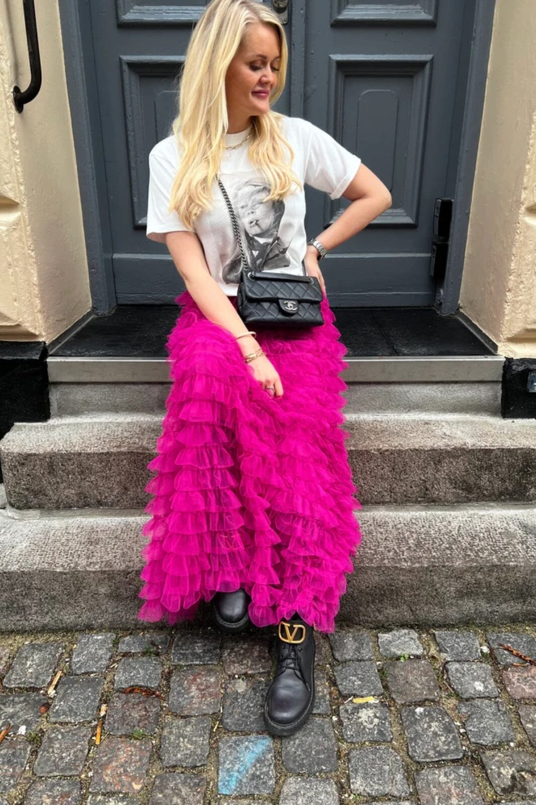 EMM Copenhagen - TULLE SKIRT - Fuchsia Nederdele 