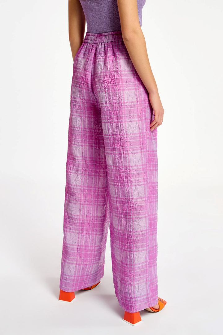 Essentiel Antwerp - Donuts Wide Leg Pants - Combo1 Lilac Wine Bukser 