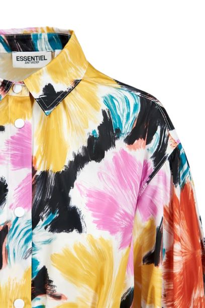 Essentiel Antwerp - DorangeBelted Shirt - Off White Kjoler 