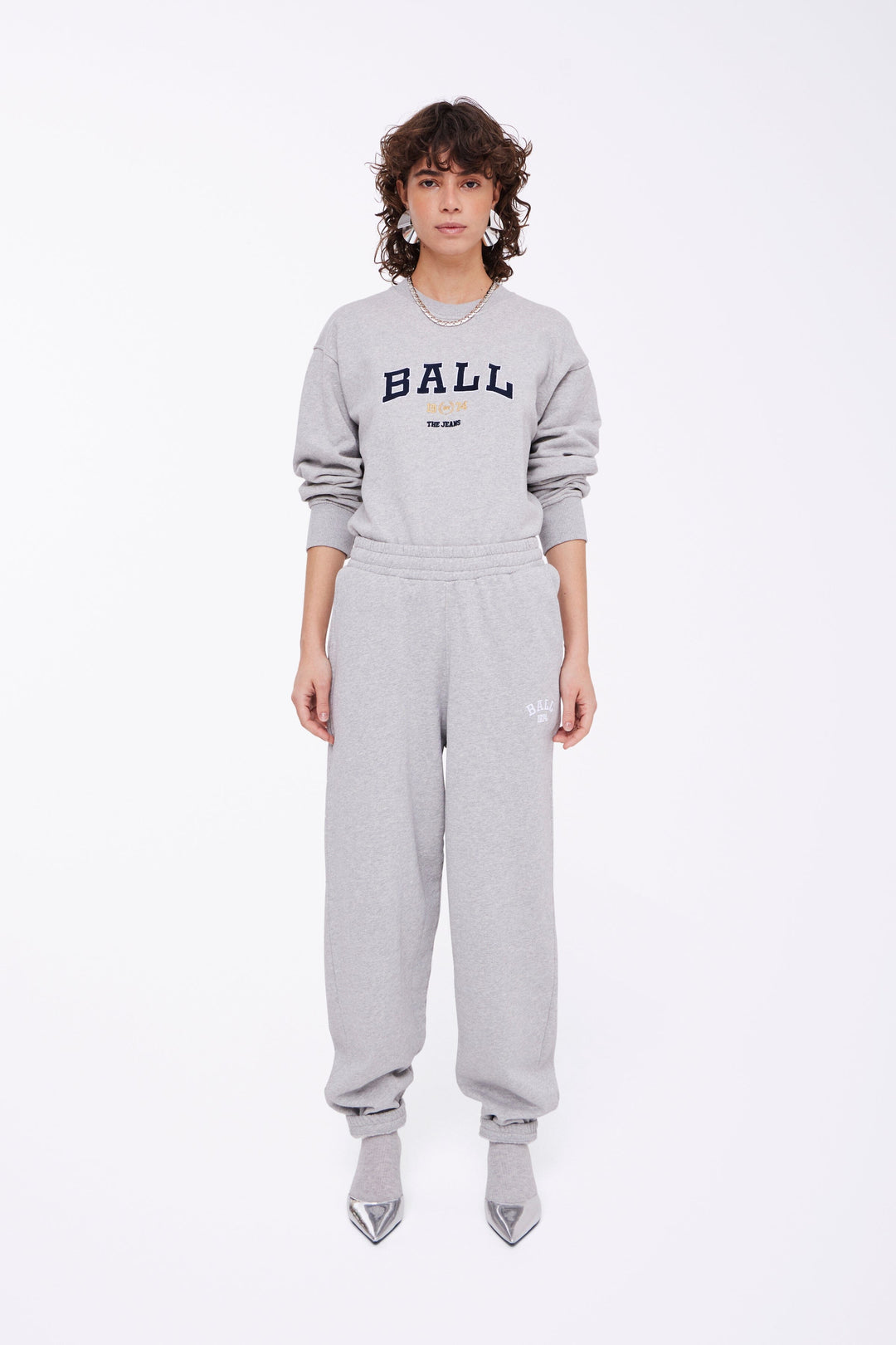 Forudbestilling - Ball - Bajohnson Sweatpant - 204054 Medium Grey Melange Sweatpants 