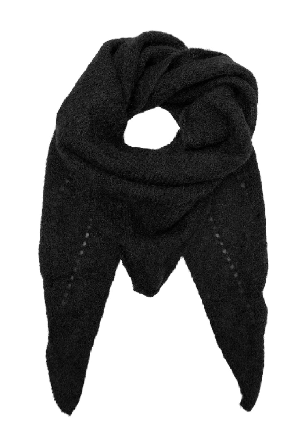 Black Colour - Bcdell Knitted Mini Scarf 208327 - Black