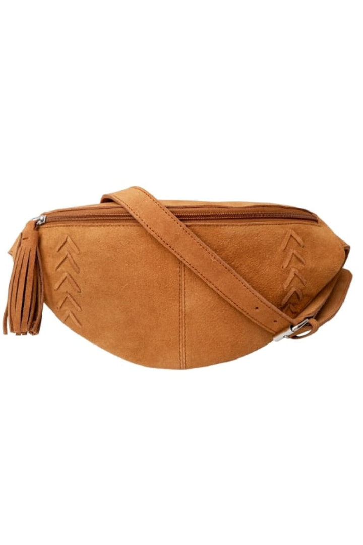 Forudbestilling - Black Colour - Bcedith Suede Bumbag - Camel Tasker 