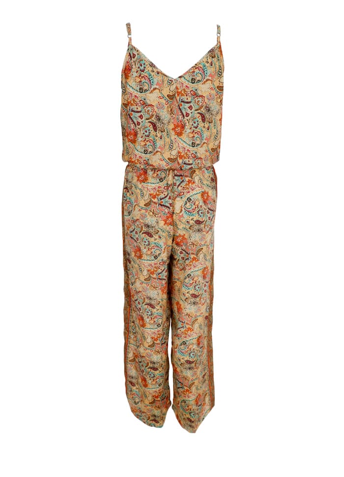 Forudbestilling - Black Colour - Bcluna Ella Jumpsuit - Botanical Peach Bukser 