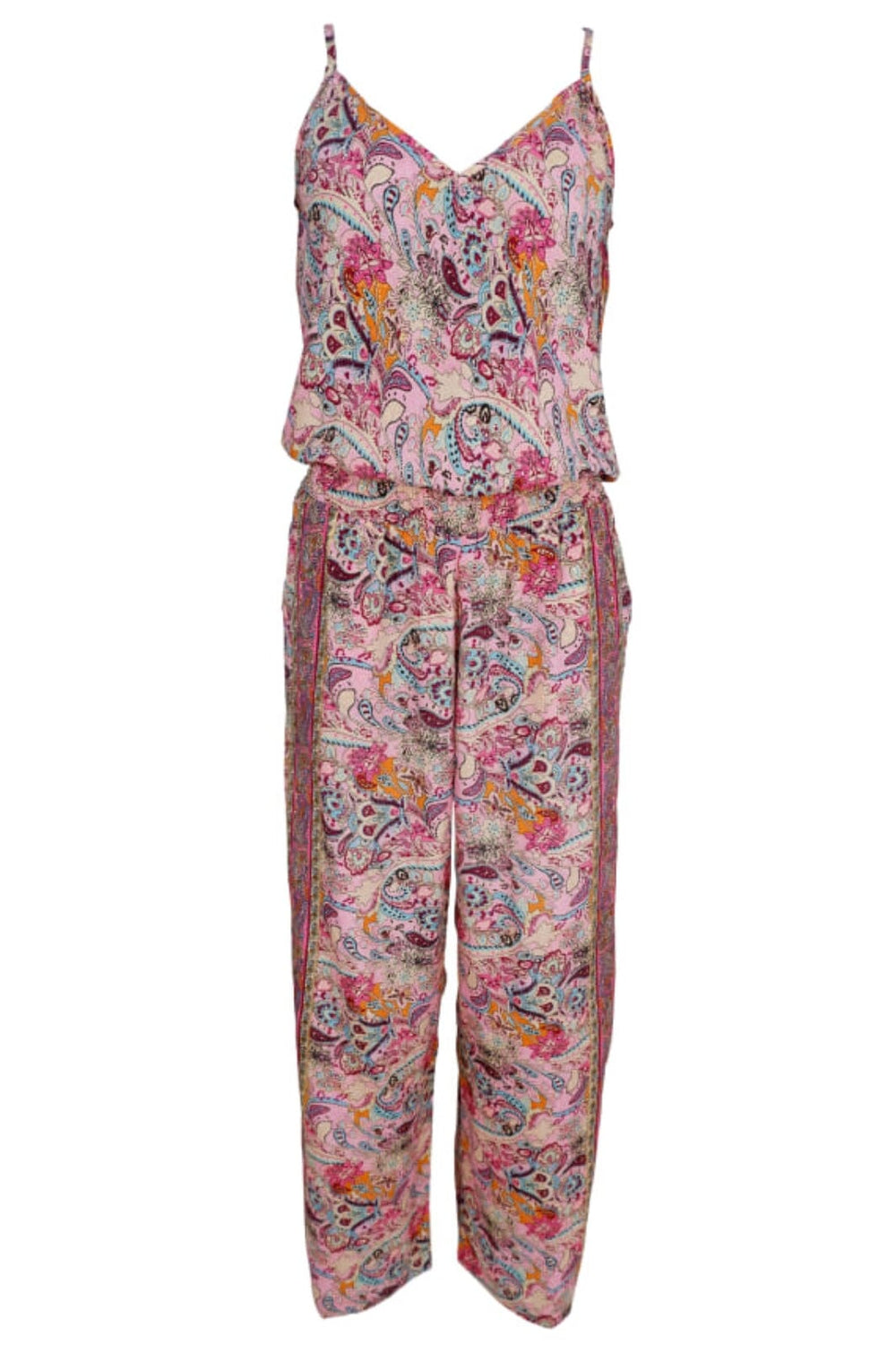 Forudbestilling - Black Colour - Bcluna Ella Jumpsuit - Botanical Rose Bukser 