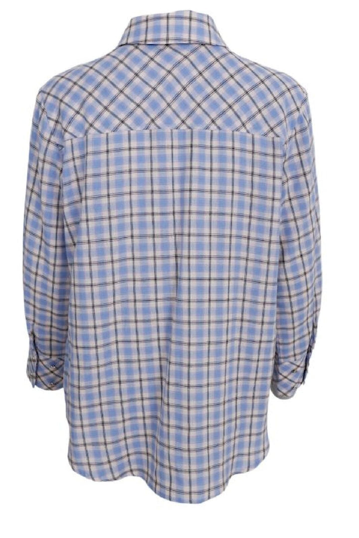 Black Colour - Bcwalter Chequered Shirt 40811 - Lt. Blue