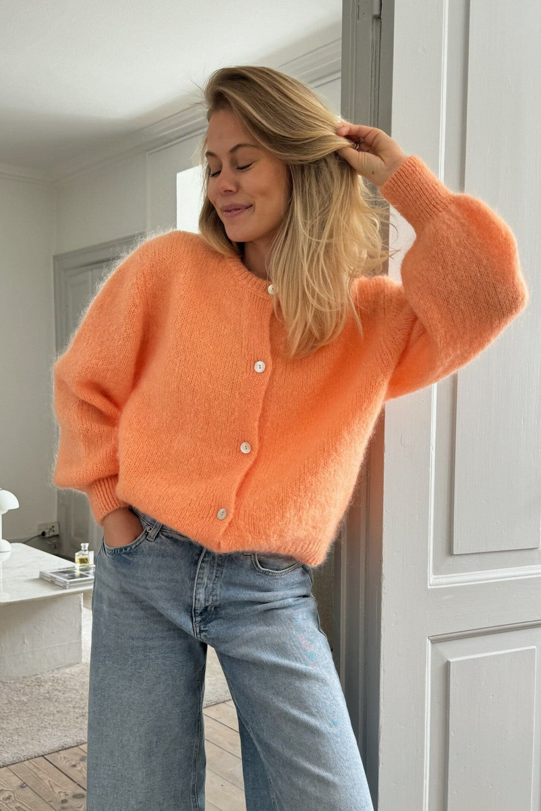 Forudbestilling - BYIC - Idaic Cardigan - orange Orange Cardigans 