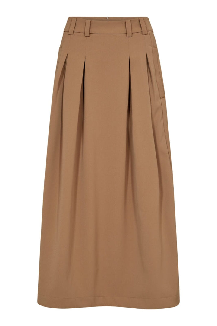 Forudbestilling - Co´Couture - Anyacc Pleat Skirt 34178 - 16 Khaki Nederdele 