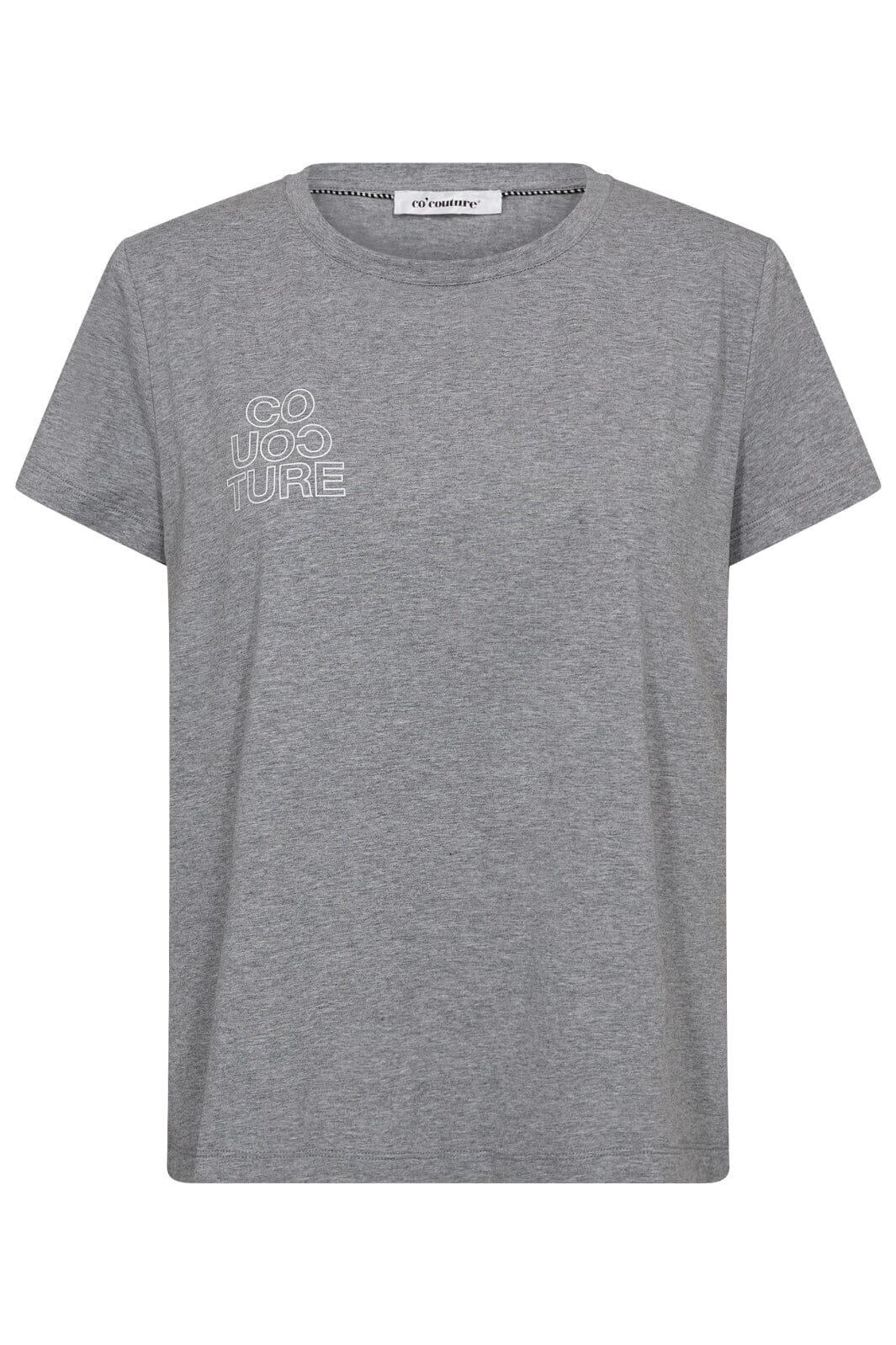 Co´Couture - Siaracc Outline Tee 33139 - 57 - Grey Melange