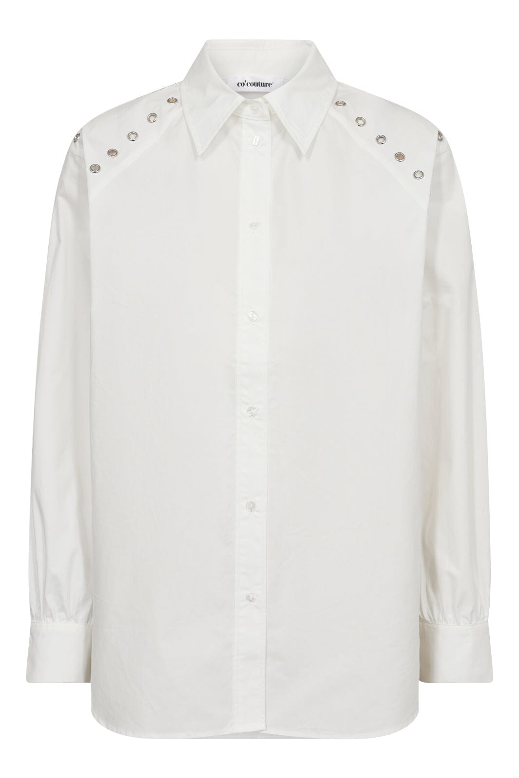 Co´Couture - Trinacc Eyelet Shirt 35803 - 4000 - White