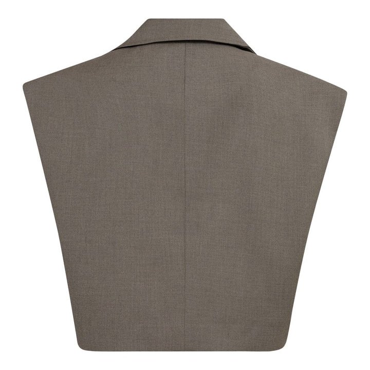 Forudbestilling - Co´couture - Vidacc Crop Waistcoat 30194 - 154 Walnut Blazere 