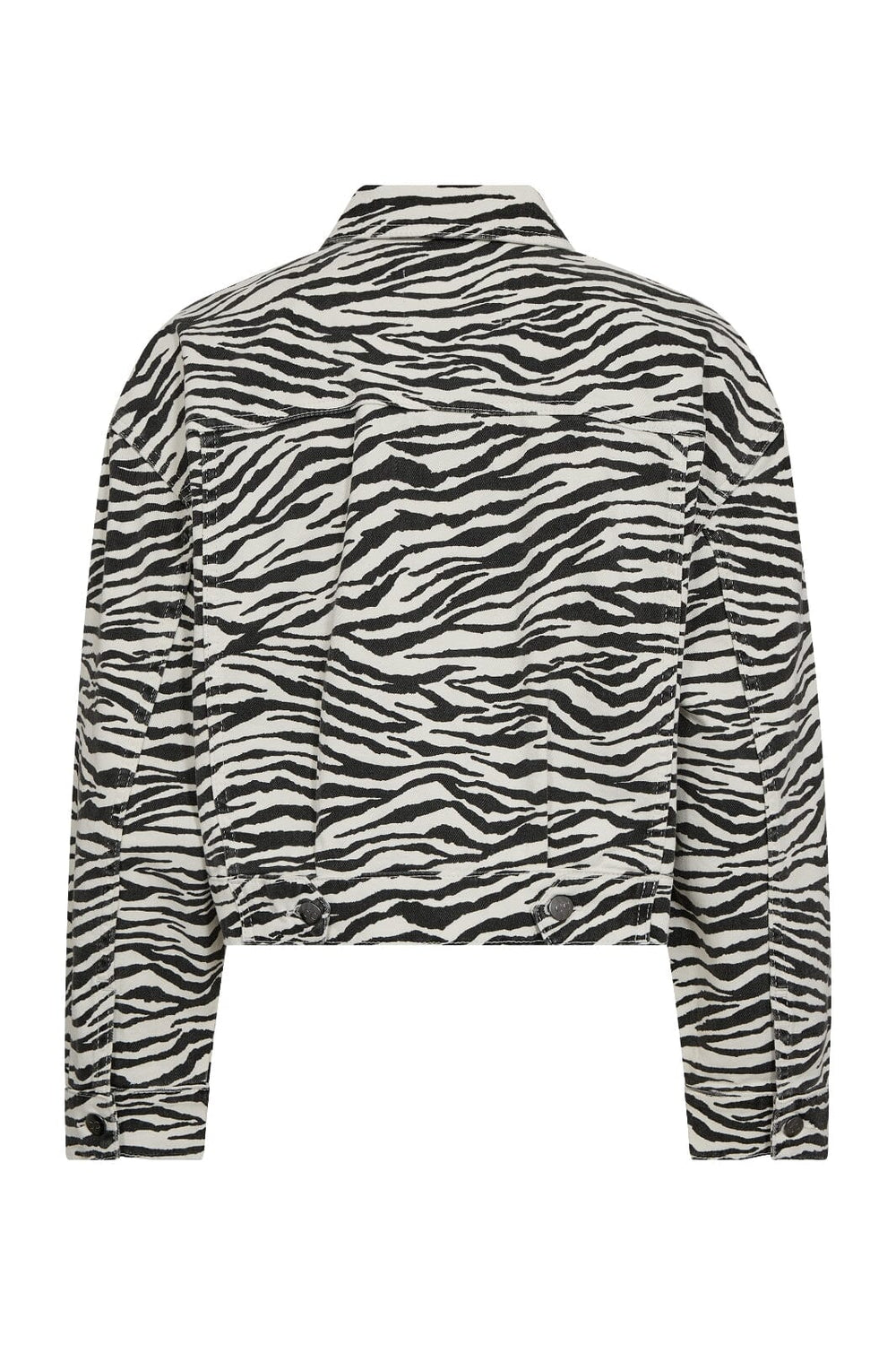 Forudbestilling - Co´couture - Zioncc Zebra Crop Jacket 30253 - 1196 Offwhite-Black Jakker 