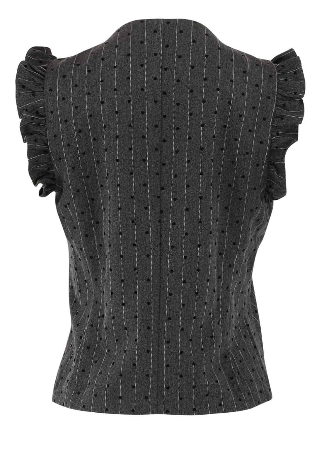 Continue - Lydia Heart Vest 14688 - Grey Stribe