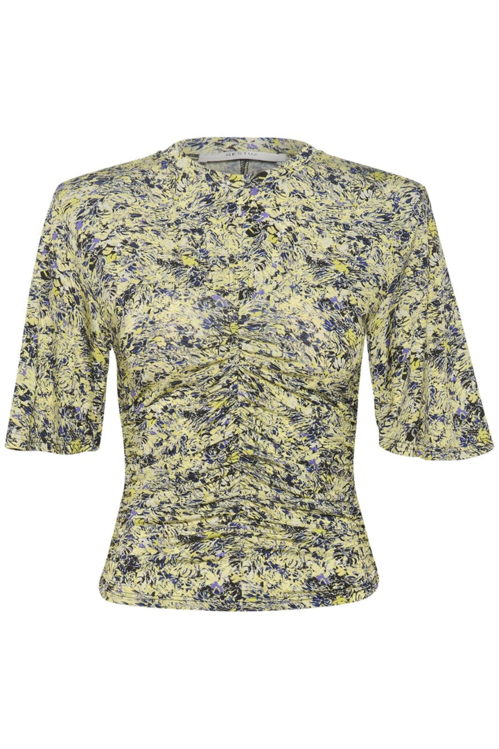 Forudbestilling - Gestuz - MinulyGZ P ss blouse - Green floral multi Bluser 