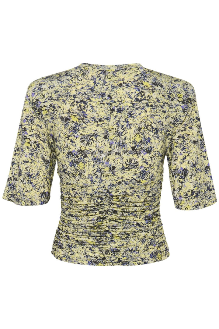 Forudbestilling - Gestuz - MinulyGZ P ss blouse - Green floral multi Bluser 