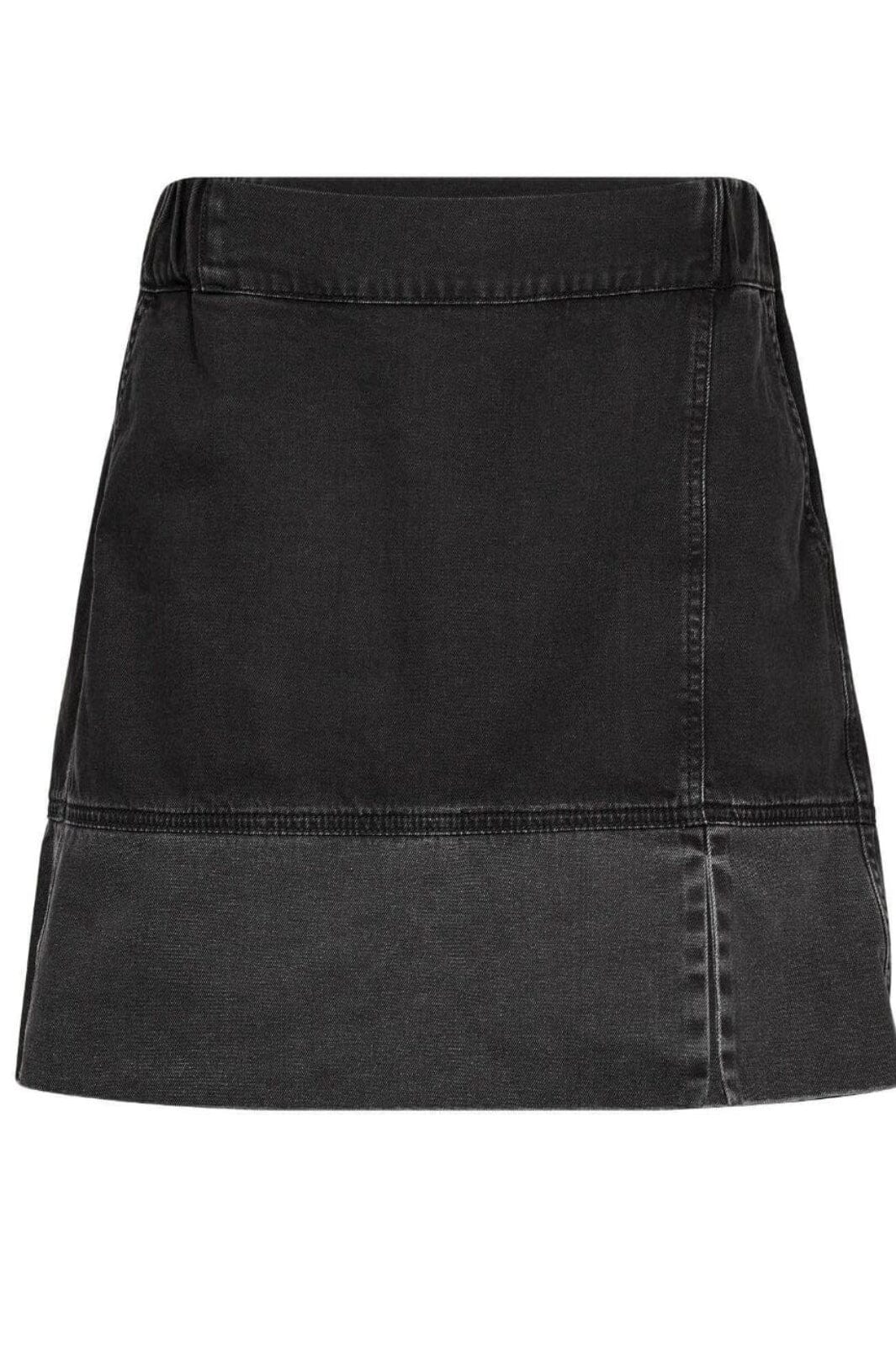 Forudbestilling - Gossia - Nannego Denim Skirt G2128 - Black Denim