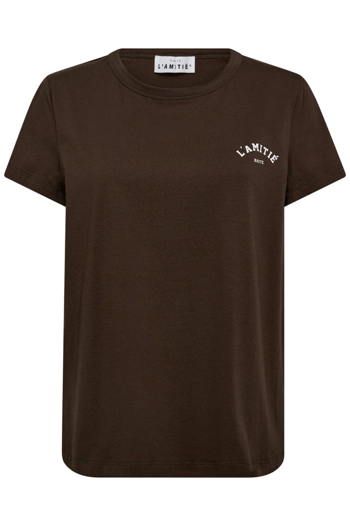 Haute L'Amitié - Mini Curve Logo Tee HL10097 - Mocca