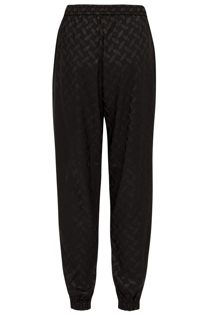 Forudbestilling - Karmamia - Cora Pants - Black Keffiyeh Jacquard (September) Bukser 