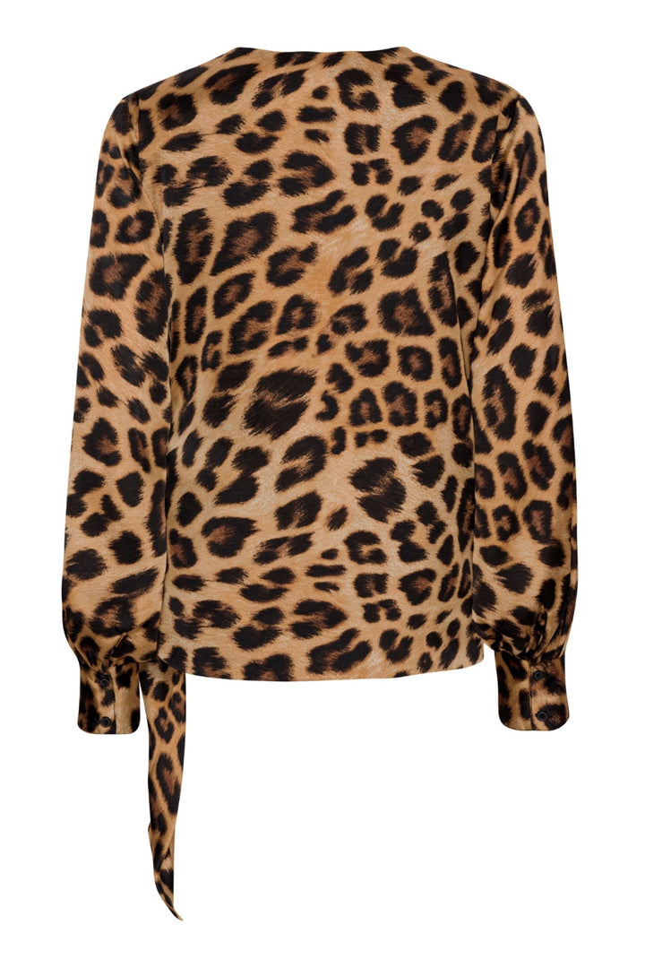 Forudbestilling - Karmamia - Ines Blouse - Leopard (September) Bluser 