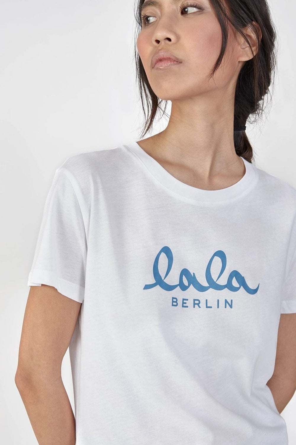 Lala Berlin - T-Shirt Cara 10010169 - Lala White/Blue