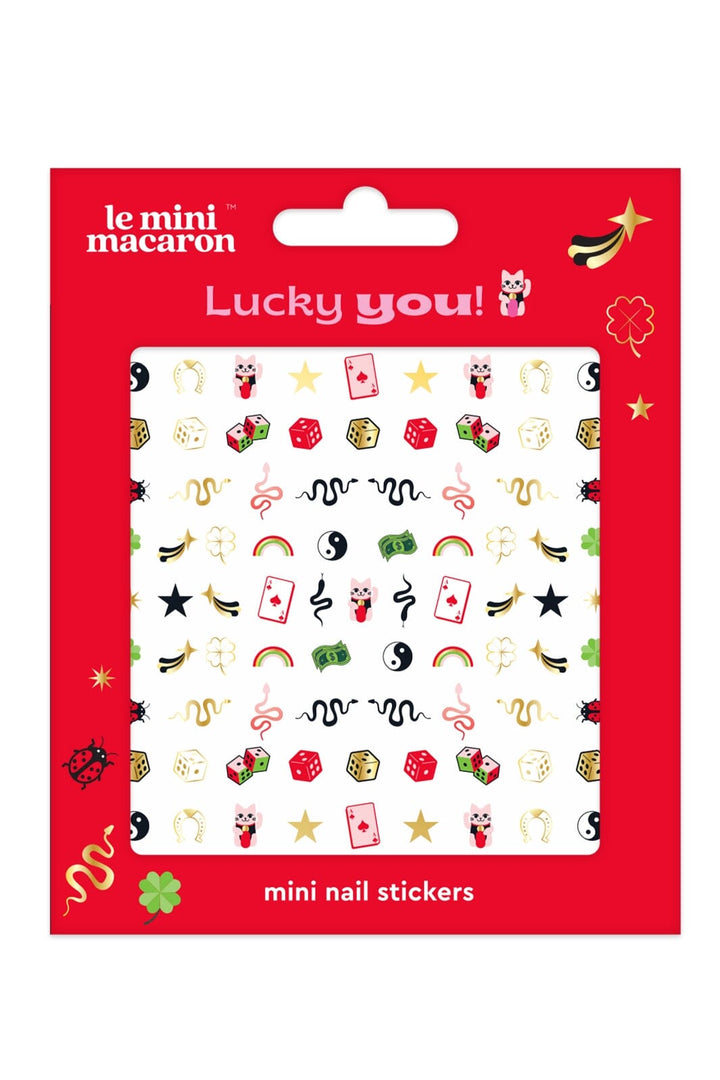 Le Mini Macaron - Mini Nail Stickers NA028 - Lucky You