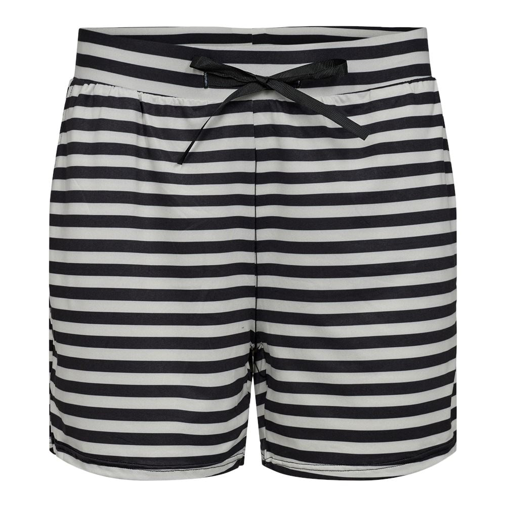 Forudbestilling - Liberte - Alma-Shorts - Black Creme Stripe Shorts 