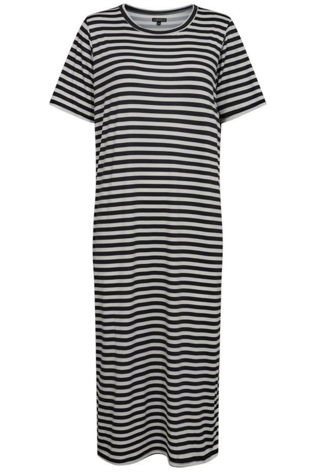 Liberte - Alma-Tshirt-Dress - Black Creme Stripe