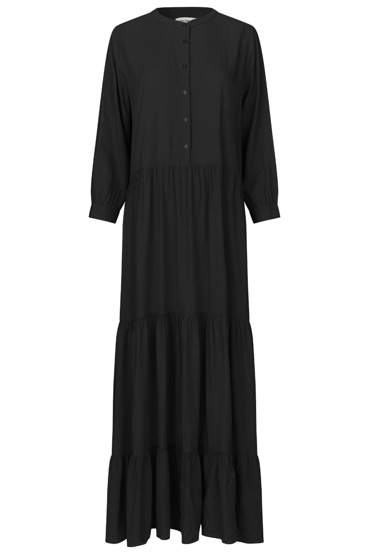 Forudbestilling - Lollys Laundry - Neell Maxi Dress Ls - 99 Black Kjoler 