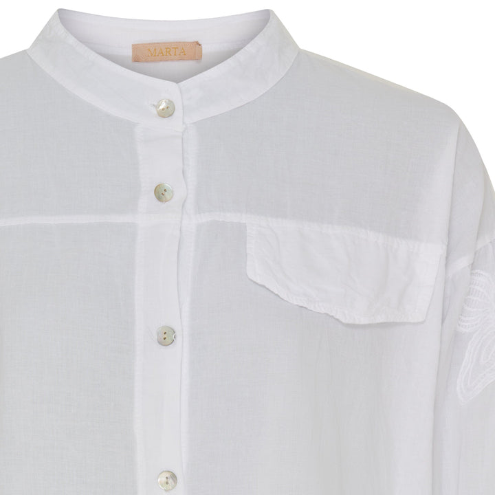 Forudbestilling - Marta Du Chateau - Mdcriley Shirt - White Skjorter 