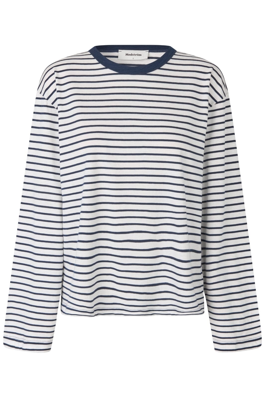 Modström - Hellenmd Ls Stripe T-Shirt 57552 - 13615 - Navy Sky-Soft White Stripe