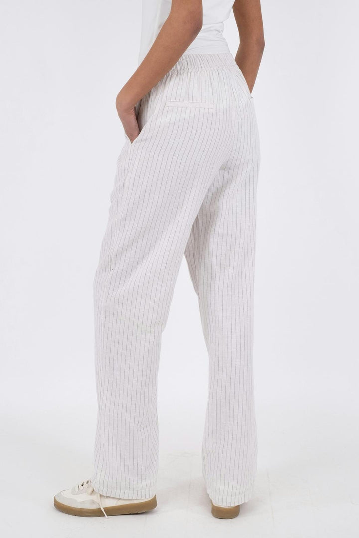 Neo Noir - Astra Simple Stripe Pants - Off White