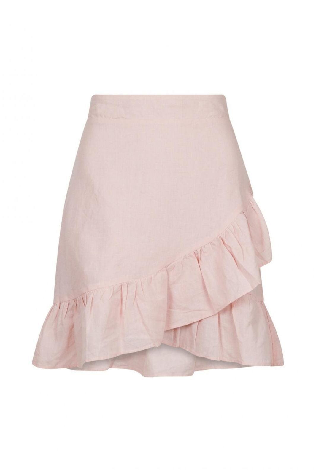 Forudbestilling - Neo Noir - Bekka Linen Skirt - Rose Smoke Nederdele 