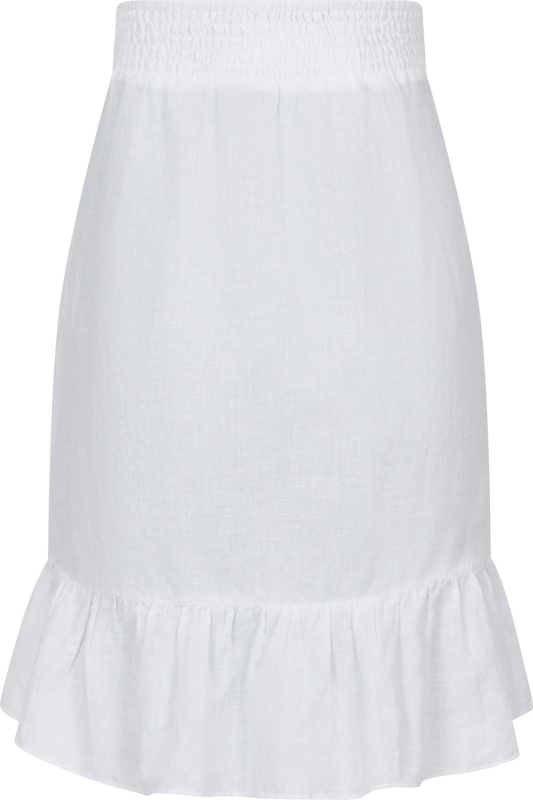 Neo Noir - Bekka Linen Skirt - White