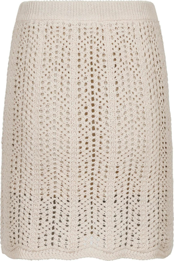 Neo Noir - Clarke Crochet Knit Skirt - Sand