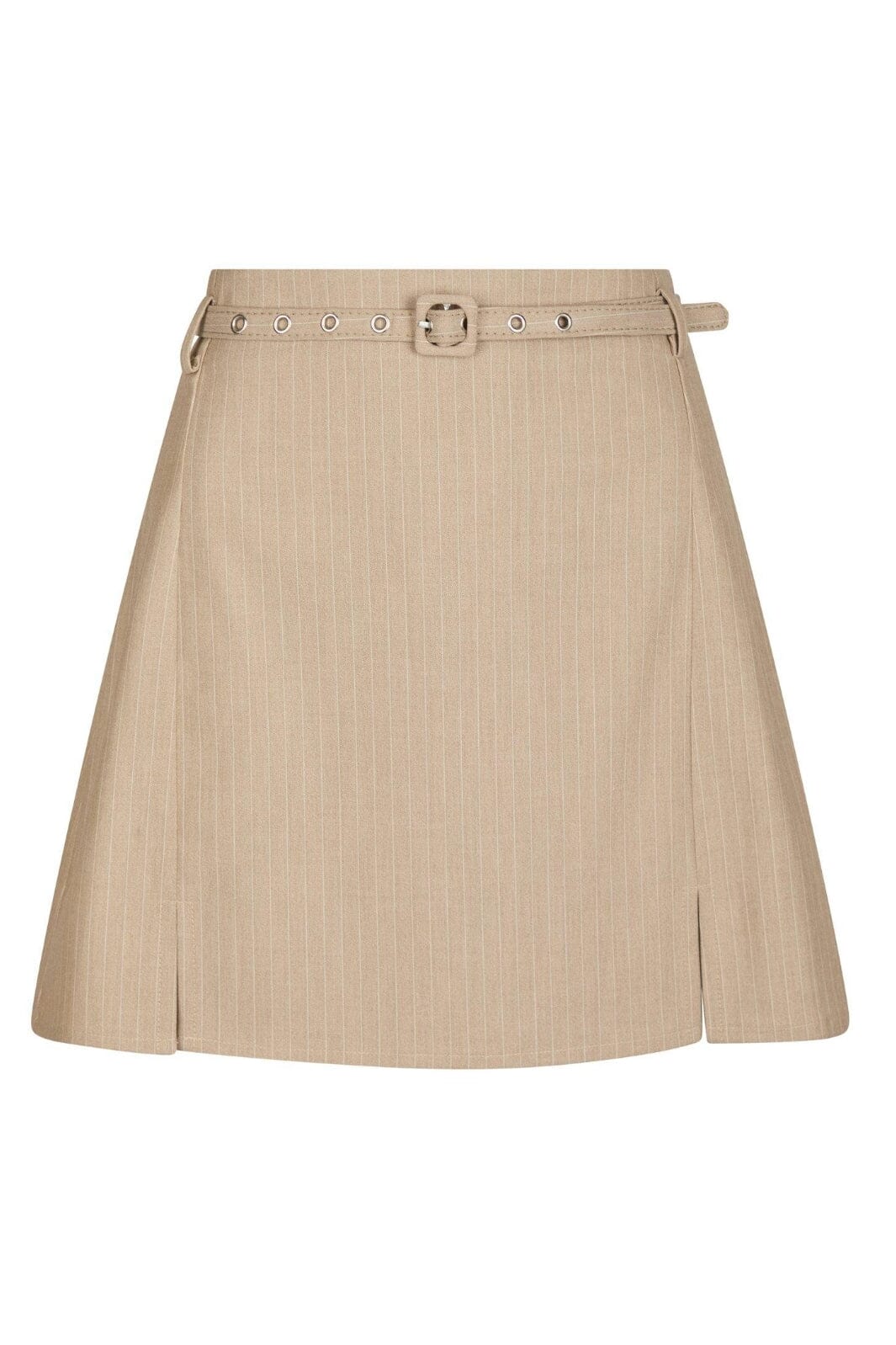 Neo Noir - Donte Melange Pinstripe Skirt 164593 - 119 - Sand Melange