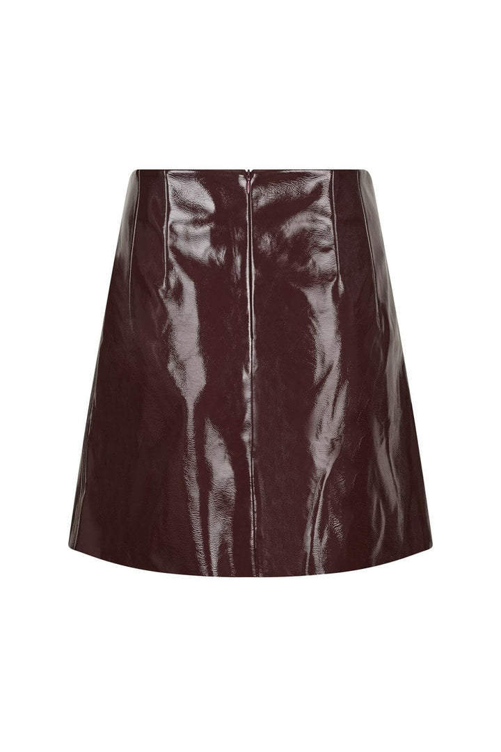 Neo Noir - Hemie Patent Skirt 164659 - 174 - Burgundy