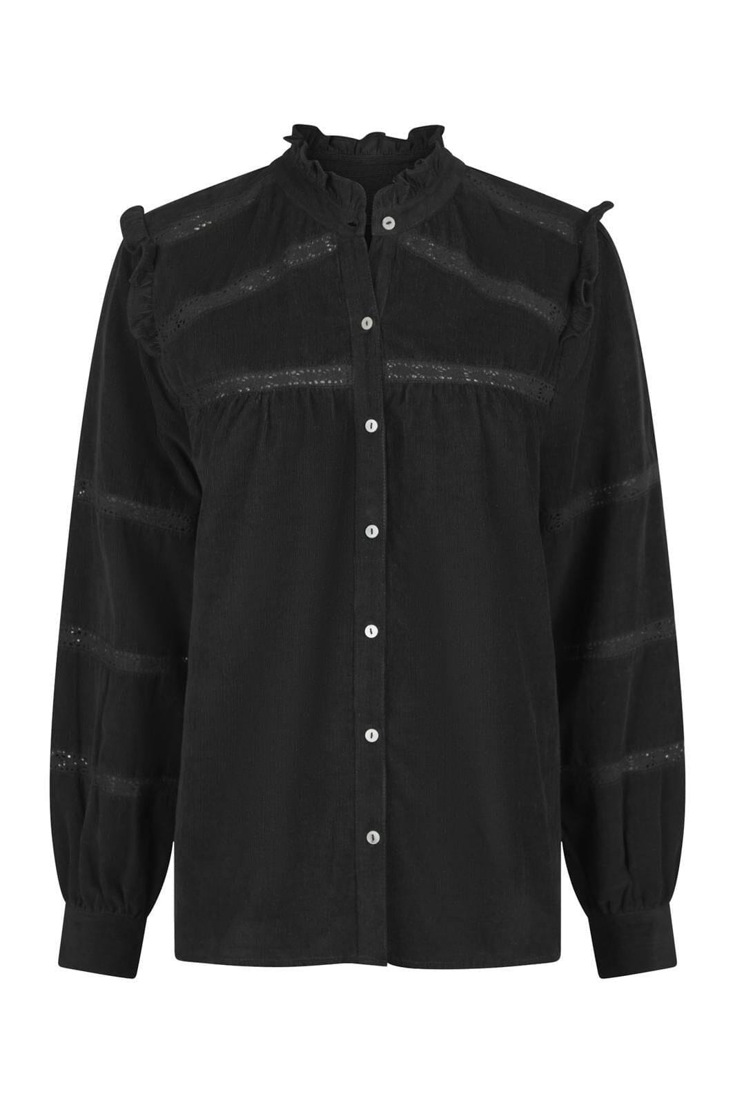 Neo Noir - Isala Corduroy Shirt - Black