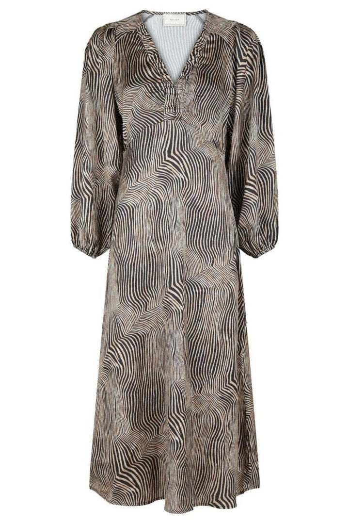 Neo Noir - Isobel Floating Wave Dress - Dark Sand